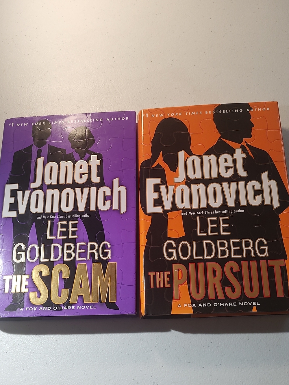 Janet Evanovich The Scam, The Pursuit.  Fox And O'Hare  Novels   Hard Back